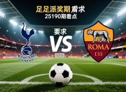 传足派奖期第25190期看点：热刺PK利物浦尤文VS罗马